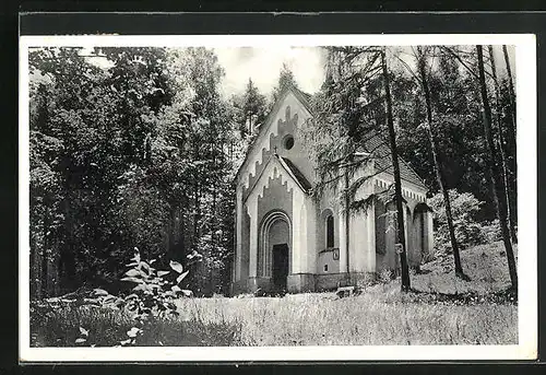 AK Strancice, Kaple sv. Anny, Kapelle im Wald