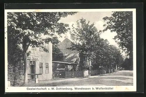 AK Wendessen b. Wolfenbüttel, Gasthaus v. W. Dohlenburg