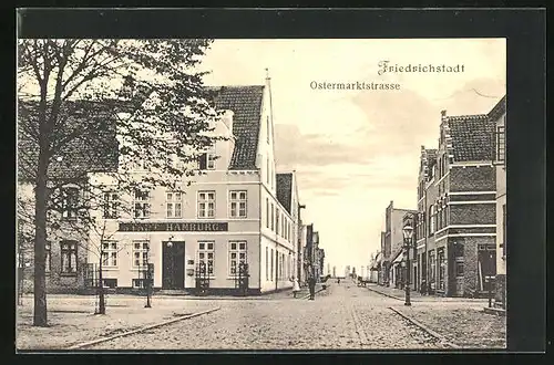 AK Friedrichstadt, Hotel Stadt Hamburg in der Ostermarktstrasse