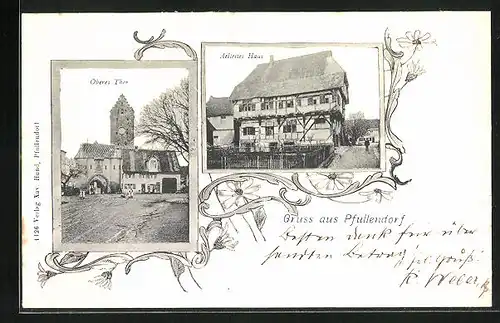 AK Pfullendorf, Aeltestes Haus, Oberes Thor