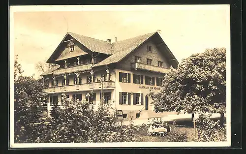 AK Mittelberg /Allgäu, Gasthaus zur Krone im Sommer