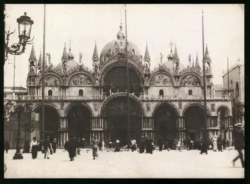 Fotografie unbekannter Fotograf, Ansicht Venedig - Venezia, Markusdom