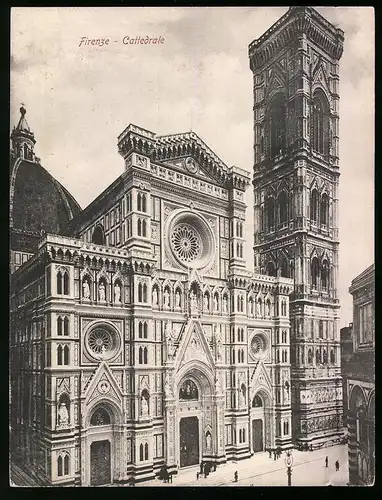 Riesen-AK Florenz - Firenze, Cattedrale, Hauptfassade & Turm
