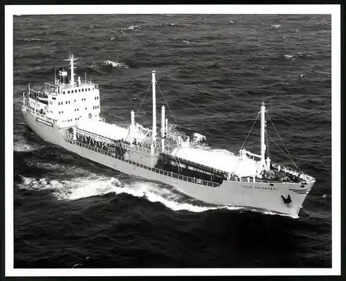 Fotografie Tankschiff Thor Heyerdahl auf hoher See, Grossformat 25 x 20cm