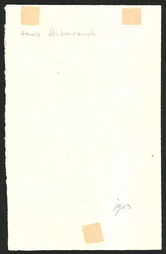 Exlibris Fritz Behr, Römer zieht einen Streitwaagen mit altem König an einem Engel vorbei