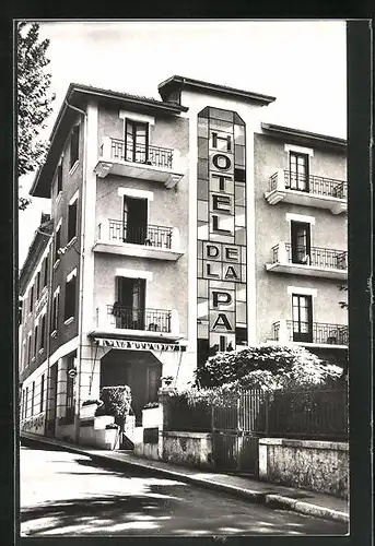 AK Aix-les-Bains, Hotel de la Paix, Rue Lamartine
