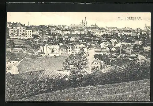 AK Jung Bunzlau / Mlada Boleslav, Teilansicht der Stadt