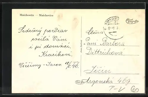 AK Mnichowitz, Ortsansicht