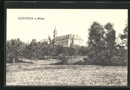 AK Ricany, Blick auf Schloss Olivovna