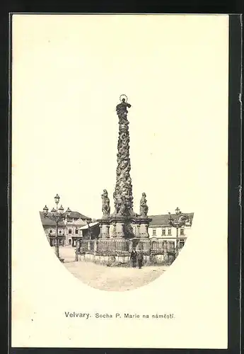 AK Velvary, Socha P. Marie na namesti