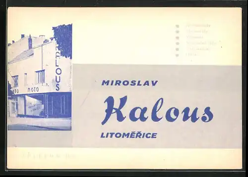 AK Leitmeritz / Litomerice, Miroslav Kalous, Autohaus