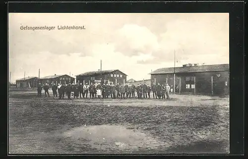 AK Lichtenhorst, Kriegsgefangenen-Lager mit Soldaten