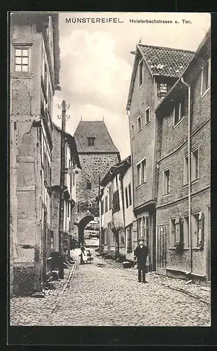 AK Münstereifel, Heisterbachstrasse und Tor