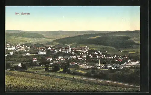 AK Stockach, Ortsansicht mit Umgebung