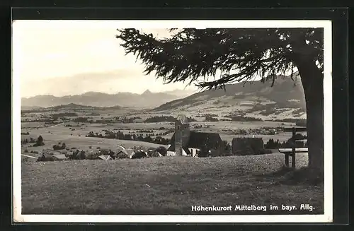 AK Mittelberg /Allg., Blick auf Höhenkurort