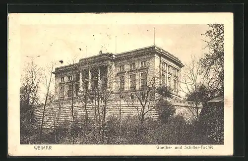 AK Weimar, Goethe- und Schiller-Archiv