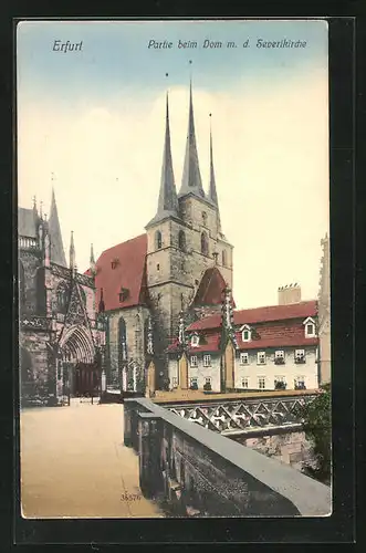 AK Erfurt, Partie beim Dom m. d. Severikirche