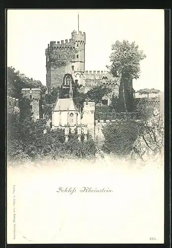 AK Trechtingshausen, Ansicht des Schloss Rheinstein