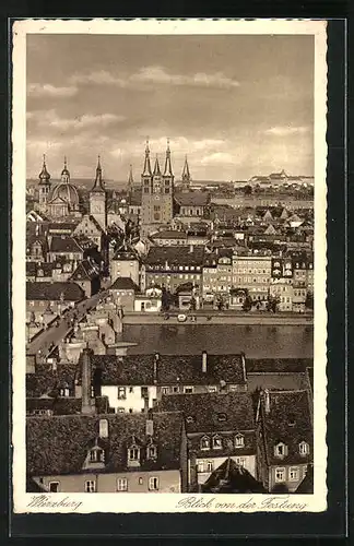 AK Würzburg, Blick von der Festung