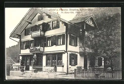 AK Bern, Hotel und Pension Simplon, Kandersteg