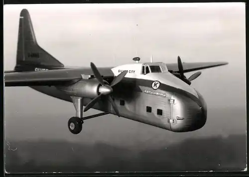 Fotografie Modellbau, Flugzeug Bristol 170 Mk.21 der Silver City Fluggesellschaft