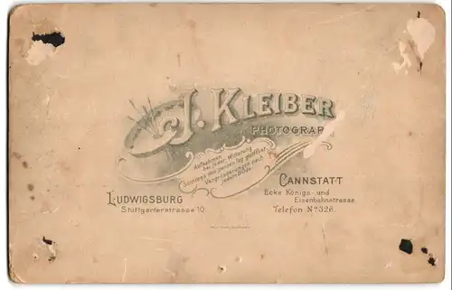 Fotografie J. Kleiber, Ludwigsburg, Stuttgarterstr. 10, Portrait Mutter mit drei Kindern im Atelier, Mutterglück