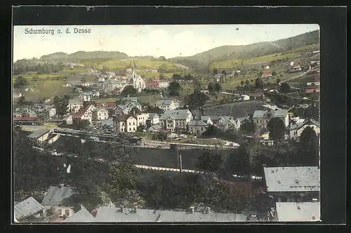 AK Schumburg a. Desse, Blick auf den Ort