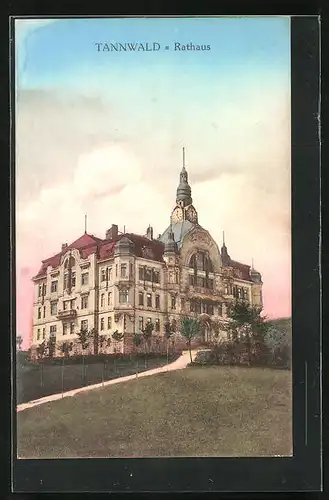 AK Tannwald, Ansicht vom Rathaus
