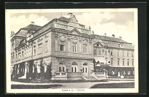 AK Lissa / Lysa, Zámek, Ansicht vom Schloss