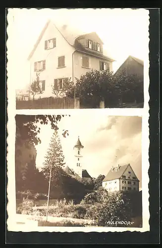 Foto-AK Aulendorf, Haus Familie Adis