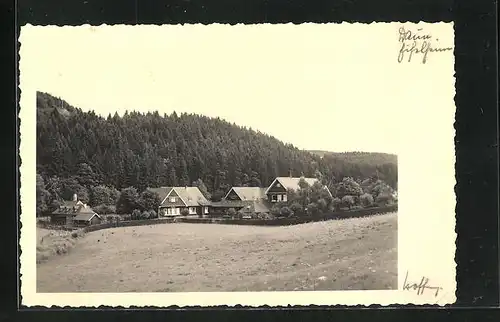 Foto-AK Daun /Eifel, Blick auf Häuser