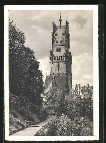 AK Freiburg /Schwarzwald, Das Schwabentor am Schlossberg