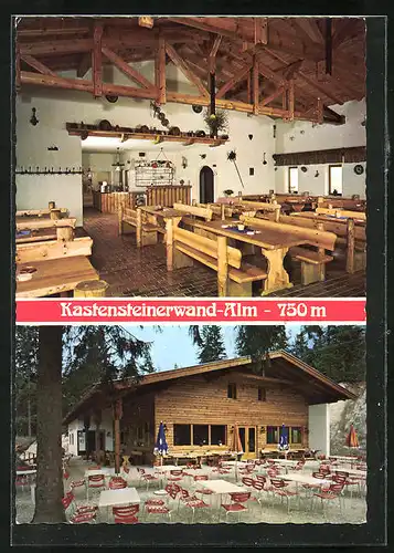 AK Bischofswiesen /Berchtesgaden, Gasthaus Kastensteinerwand-Alm