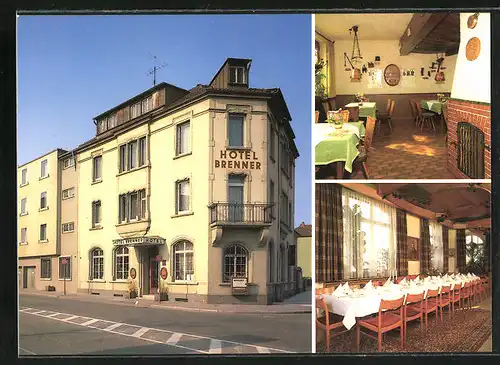 AK Landau /Pfalz, Hotel Brenner, Linienstrasse 16, Speisesaal