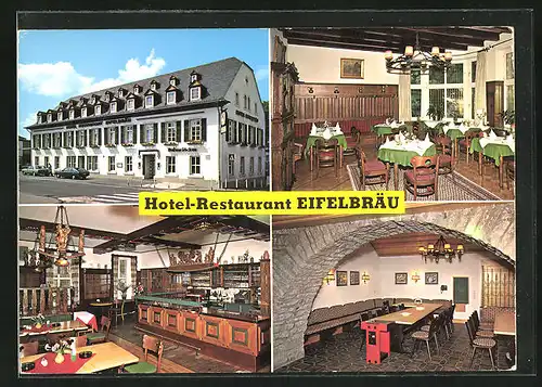 AK Bitburg /Südeifel, Hotel Restaurant Eifelbräu, Römermauer 36