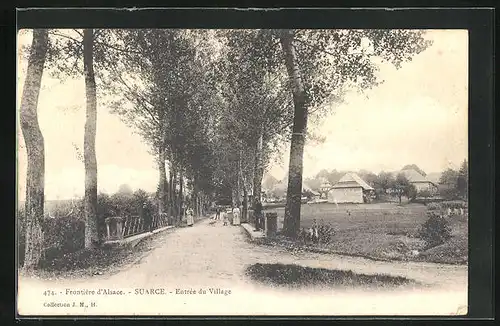 AK Suarce, Frontiere d` Alsace, Entree du Village