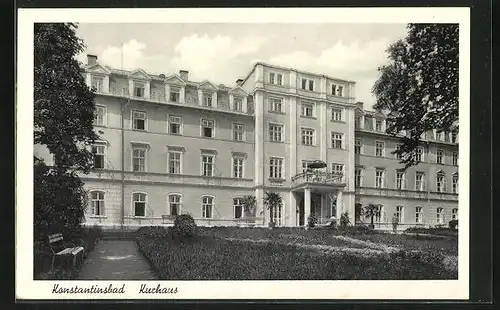 AK Konstantinbad, Haupteingang des Kurhauses