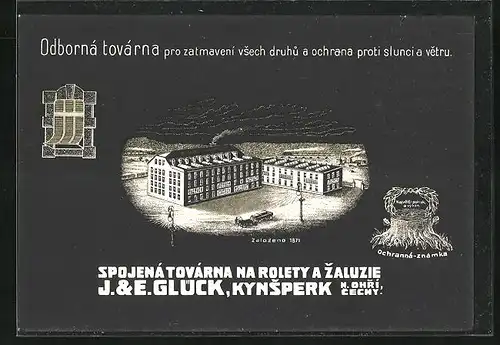 AK Kynsperk nad Ohrí, Odborná továrna, Zalozeno 1871
