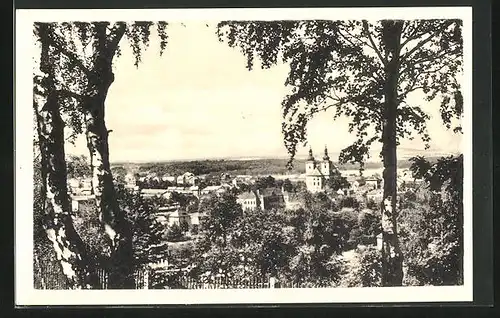 AK Kynsperk, Blick auf Stadt vom Waldrand