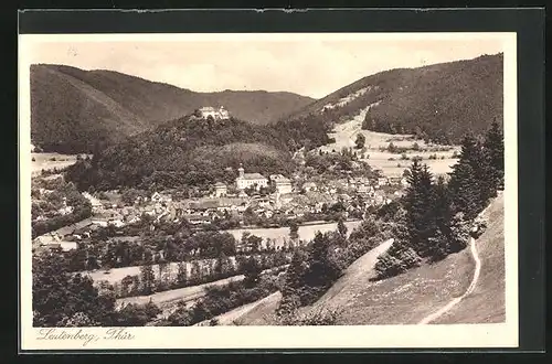 AK Leutenberg i. Thür., Panoramablick auf den Ort