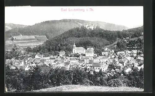 AK Leutenberg i. Thür., Ortsansicht von einer Anhöhe aus