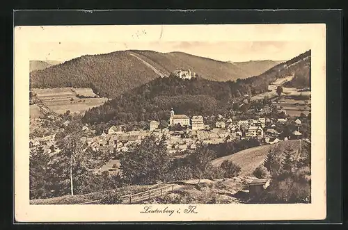 AK Leutenberg i. Thür., Ortsansicht im Sonnenschein