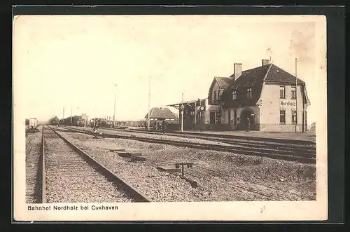 AK Nordholz, Bahnhof von der Gleisseite