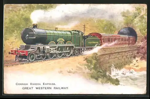 Künstler-AK Cornish Riviera Express - Great Western Railway, englische Eisenbahn
