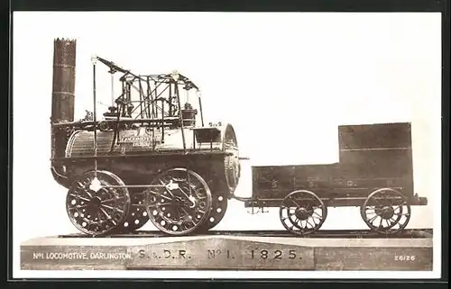 AK Darlington, No. 1 Locomotive, englische Eisenbahn