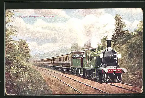 Künstler-AK South Western Express, englische Eisenbahn