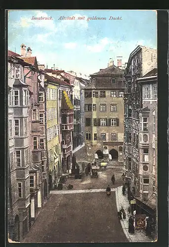 AK Innsbruck, Altstadt mit goldenem Dachl