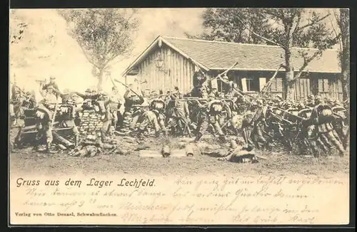 AK Lager Lechfeld, Soldaten bei der Übung