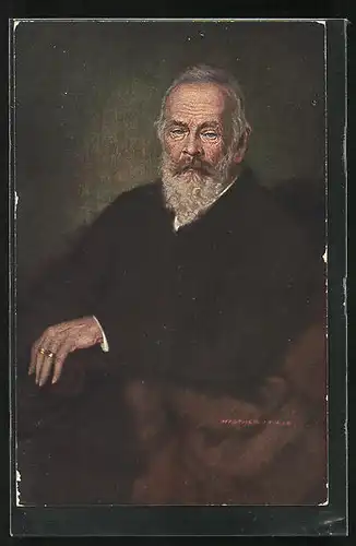 Künstler-AK Prinzregent Luitpold, Portrait der K. Hoheit im Sessel