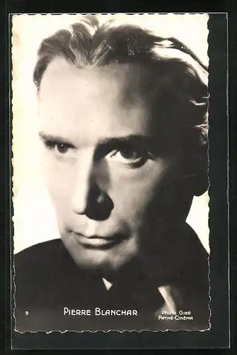 AK Schauspieler Pierre Blanchar mit charmantem Blick